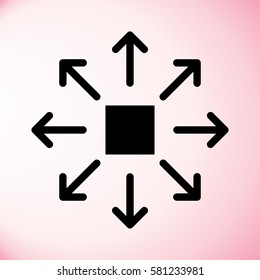 Explode Arrows icon.