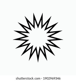 Explode Icon. Blast Symbol - Vector Logo Template.