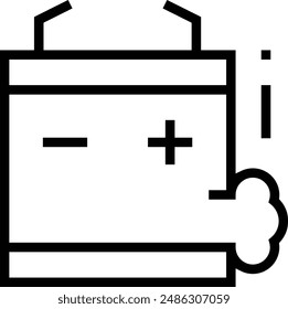 explode icon. Thin linear style design isolated on white background