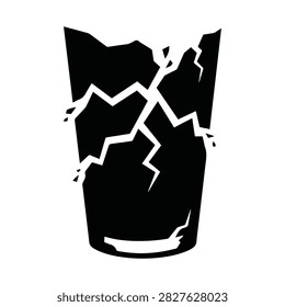Exploding Bottle with Broken Glass Pieces  