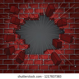 Exploding Brick Wall