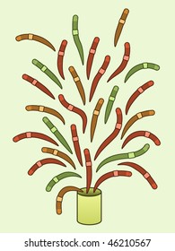 Exploding can of worms practical joke illustration