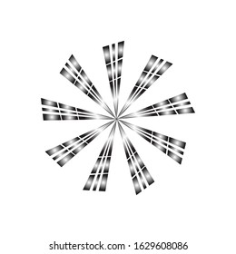 Exploding Fireworks Logo Vector Icon