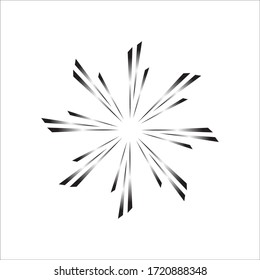 Exploding Fireworks Logo Vector Icon