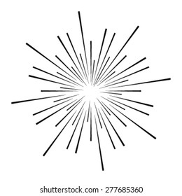 Exploding Fireworks Logo Vector Icon