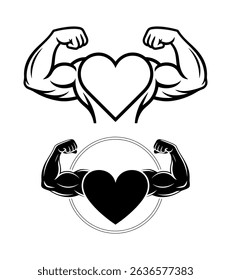 Exploding heart icon, black outline vector illustration. 