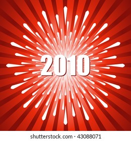 Exploding New Year's Background