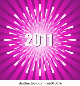 Exploding New Year's Background