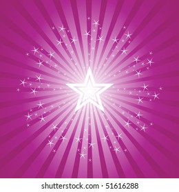 Exploding Star Burst Background