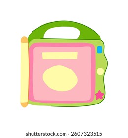 exploration educational toy cartoon. curiosity technology, coding robotics, engineering language exploration educational toy sign. isolated symbol vector illustration