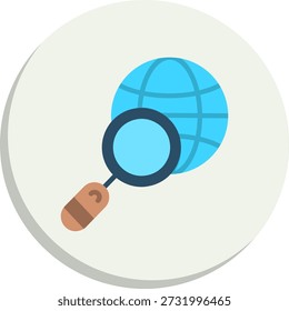 Exploration Flat Circle Style Icon