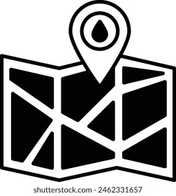 Geología de exploración en el mapa Diseño de Vectores, petróleo crudo y gas líquido natural Símbolo, Petróleo y gasolina Señal, energía y mercado de la ilustración de stock, Campos petrolíferos gps ubicación Concepto,