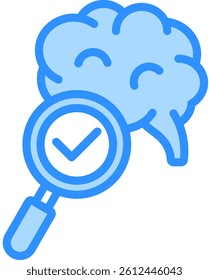 Exploration Icon Blue Color Vector Illustration