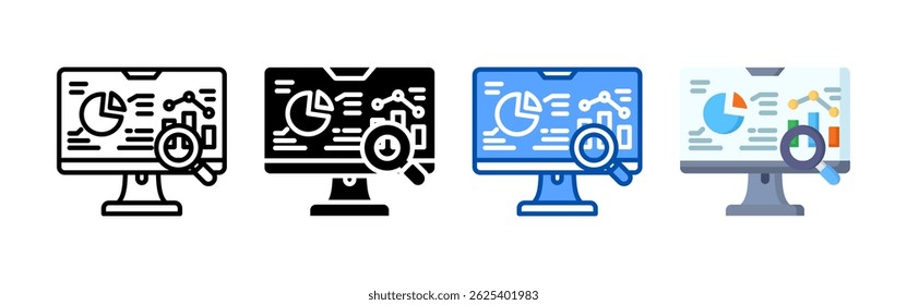 Exploration icon set bundle. Multi style icon collection perfect for websites, apps, and presentations. Simple vector icon collection