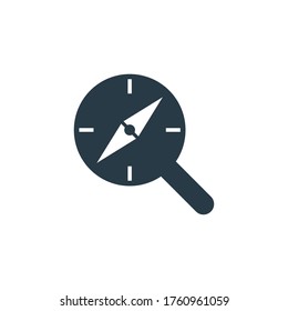 Exploration icon vector illustration. Premium quality flat icon in trendy style.