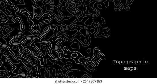 Exploration of intricate topographic maps showcasing contour lines and geographical features in a creative representation of terrain