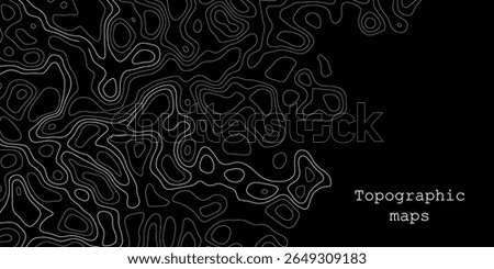 Exploration of intricate topographic maps showcasing contour lines and geographical features in a creative representation of terrain