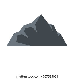 Exploration of mountain icon. Flat illustration of exploration of mountain vector icon isolated on white background