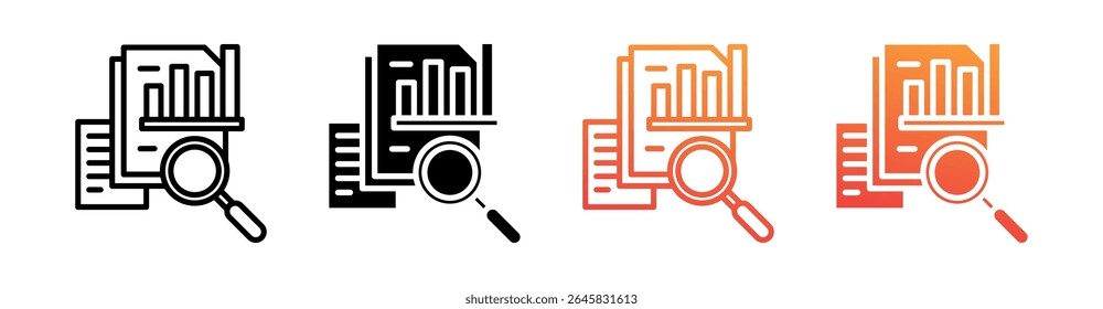Exploration Multi Style Icon Set Vector