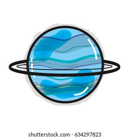 exploration uranus planet in the galaxy space