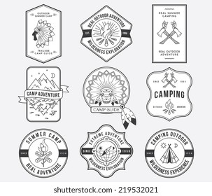 Exploration vector badges and labels for any use