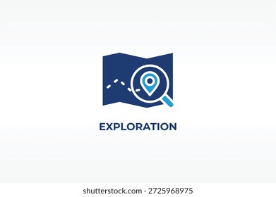 Vetor EXPLORATION, ícone ou logotipo símbolo isolado ilustração