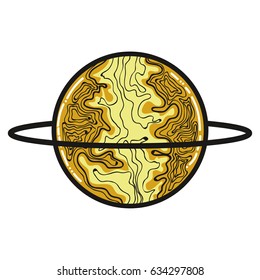 exploration venus planet in the galaxy space