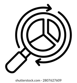 Exploratory analysis icon for data audit and continuous analytics. Ideal for business and data exploration.