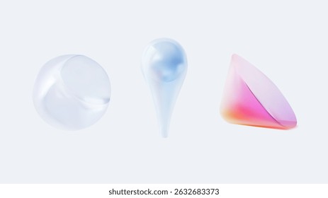 Explore Abstract 3D Shapes Featuring a Stunning Glossy Finish with EyeCatching Visuals