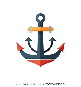 Explore the Anchor Ship Vector illustration, perfect for nautical-themed designs, maritime logos, and sea-related branding. This clean and simple anchor icon is ideal for creative projects