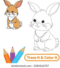 Explore beautiful rabbit vector coloring pages with cute designs. These printable rabbit vector illustrations are perfect for kids, offering fun and creativity.