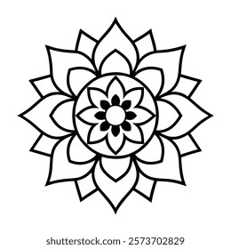 Explore a beautifully crafted professional mandala design with a symmetrical layout and intricate details, perfect for use in digital and print projects.