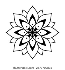 Explore a beautifully crafted professional mandala design with a symmetrical layout and intricate details, perfect for use in digital and print projects.