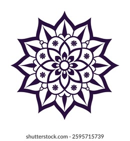 Explore a beautifully crafted professional mandala design with a symmetrical layout and intricate details, perfect for use in digital and print projects.