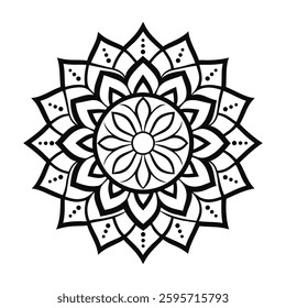 Explore a beautifully crafted professional mandala design with a symmetrical layout and intricate details, perfect for use in digital and print projects.