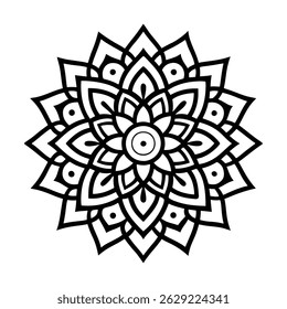 Explore a beautifully crafted professional mandala design with a symmetrical layout and intricate details, perfect for use in digital and print projects.