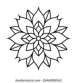 Explore a beautifully crafted professional mandala design with a symmetrical layout and intricate details, perfect for use in digital and print projects.