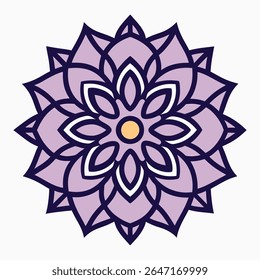 Explore a beautifully crafted professional mandala design with a symmetrical layout and intricate details, perfect for use in digital and print projects.
