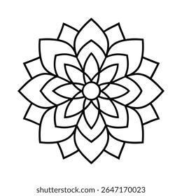 Explore a beautifully crafted professional mandala design with a symmetrical layout and intricate details, perfect for use in digital and print projects.