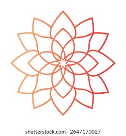 Explore um design de mandala profissional lindamente trabalhado com um layout simétrico e detalhes intrincados, perfeito para uso em projetos digitais e de impressão.