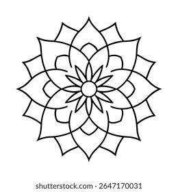 Explore a beautifully crafted professional mandala design with a symmetrical layout and intricate details, perfect for use in digital and print projects.