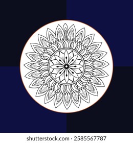 Explore the beauty of Mandala Art Design Outlines, featuring handmade creative patterns perfect for coloring books, tattoos, and decorative artwork. These lineal mandala backgrounds showcase intricate