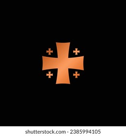 Explore the beauty of simplicity with five cross logo. Find your unique identity