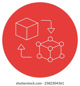 Explore the concept of digital twins with this symbolic icon. Representing virtual replicas of physical objects or systems, this icon embodies real-time simulation and analysis