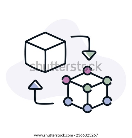Explore the concept of digital twins with this symbolic icon. Representing virtual replicas of physical objects or systems, this icon embodies real-time simulation and analysis.
