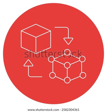 Explore the concept of digital twins with this symbolic icon. Representing virtual replicas of physical objects or systems, this icon embodies real-time simulation and analysis