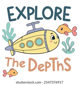 Explore the Depths: Submarine Adventure Vector Design