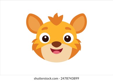 Explore the enchanting world of cartoon animal head illustrations with this captivating vector artwork collection.