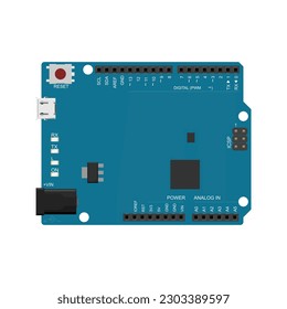 Explore endless possibilities with the Leonardo, a microcontroller board in vector EPS format capable of emulating USB devices, creating keyboard and mouse inputs, and much more