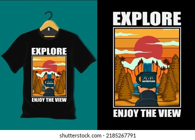 Explorar el diseño de la camiseta retro vintage
